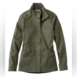 NWT LL Bean Classic Flannel Utility Jacket Dusty Olive size Medium